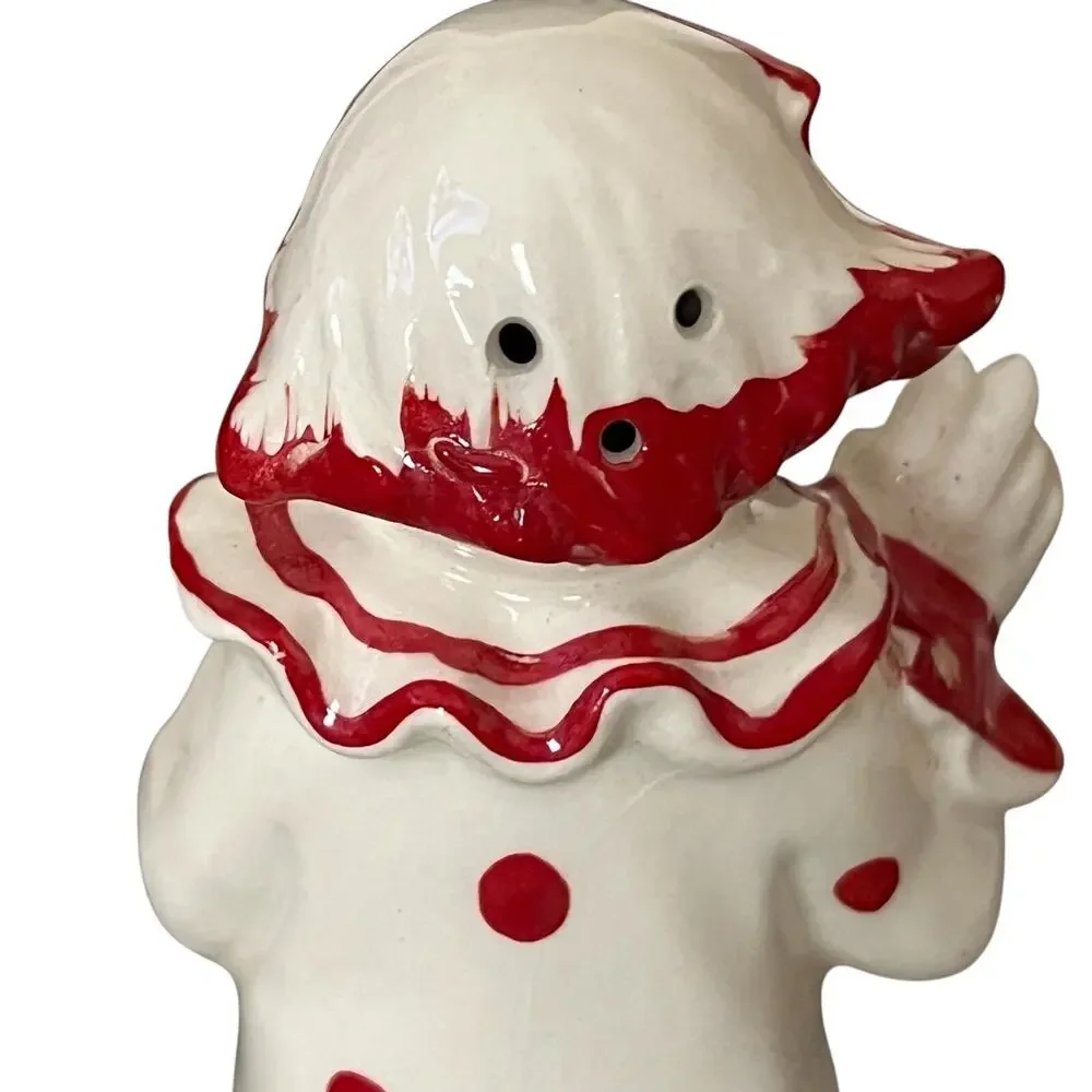 Vintage JAPAN CLOWN Salt & Pepper Shakers SET 1950s EUC 4” High 1677-57